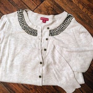 Merona sweater, heather khaki color, size M